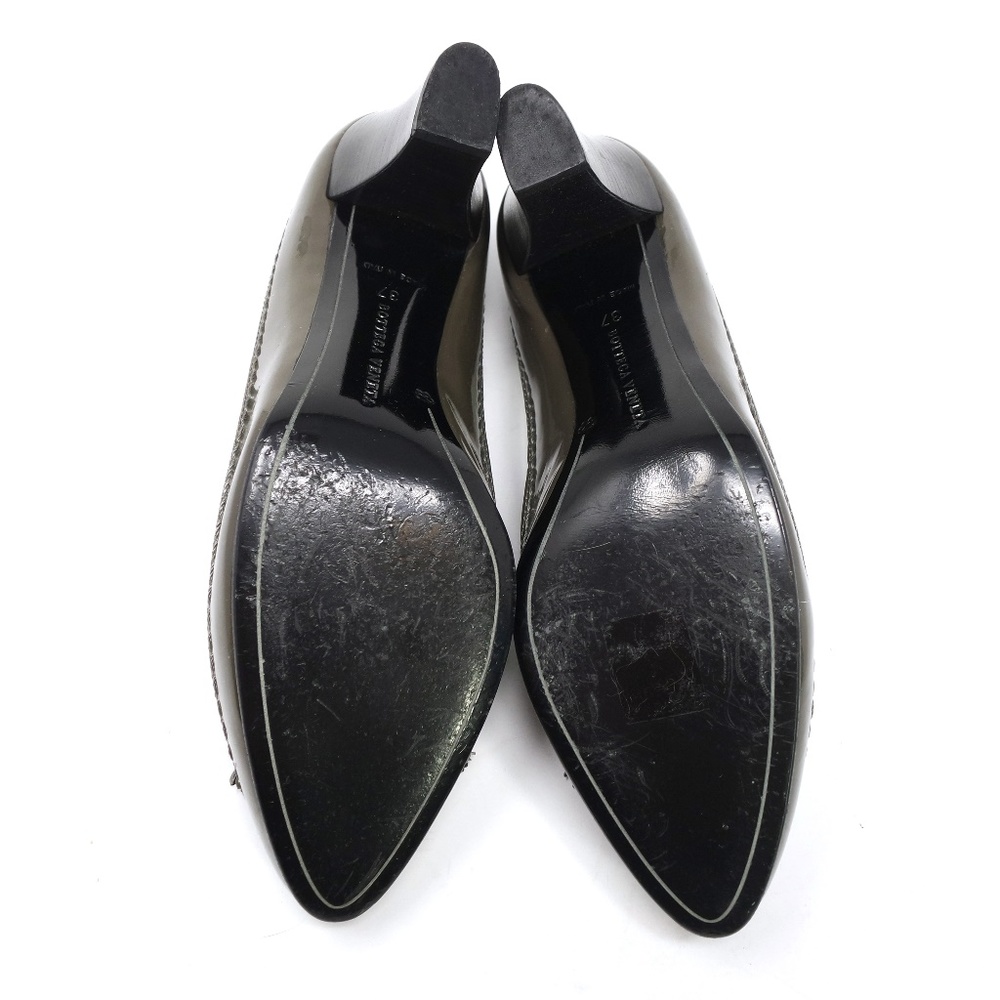 Bottega Veneta gray woven tassel heels pumps, 37 - Picture 5 of 7